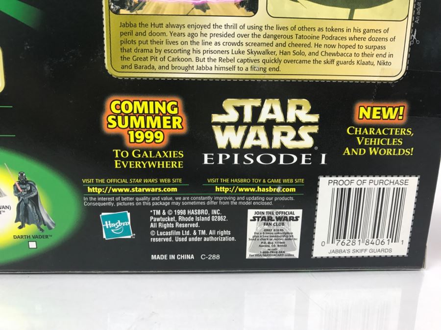 STAR WARS The Power Of The Force Jabba’s Skiff Guards - Klaatu, Barada, Nikto Kenner Hasbro 1998 84035/84061 New In Box [Photo 10]
