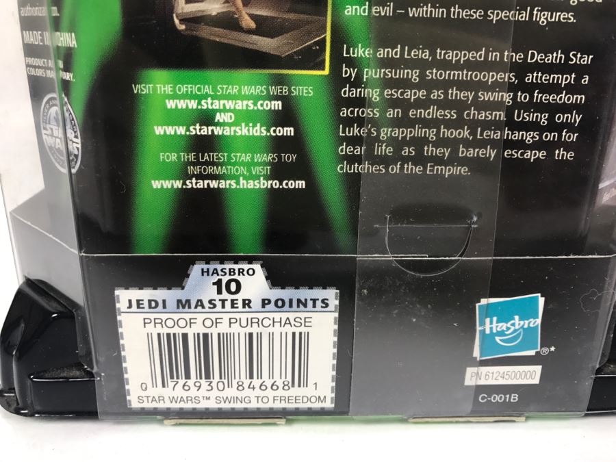 STAR WARS Silver Anniversary Edition Luke Skywalker and Princess Leia Organa Swing to Freedom Hasbro 2001 84668/84485 New In Box [Photo 8]