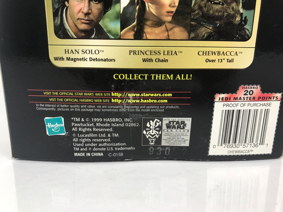STAR WARS The Power Of The Force Chewbacca Hasbro 1999 57136/57135 New In Box [Photo 11]
