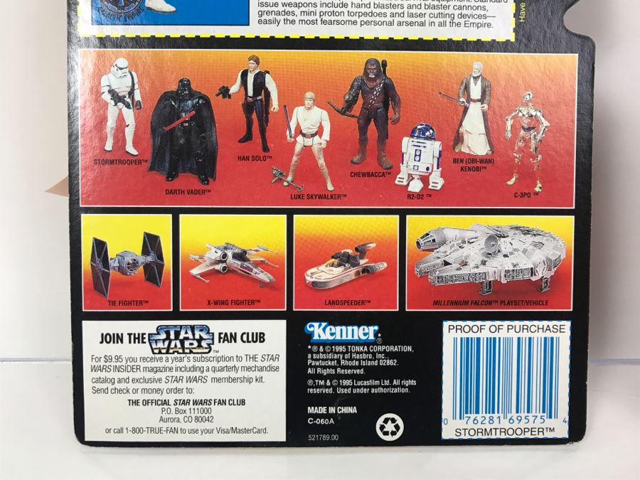 STAR WARS The Power Of The Force Stormtrooper Kenner Tonka Hasbro 1995 ...