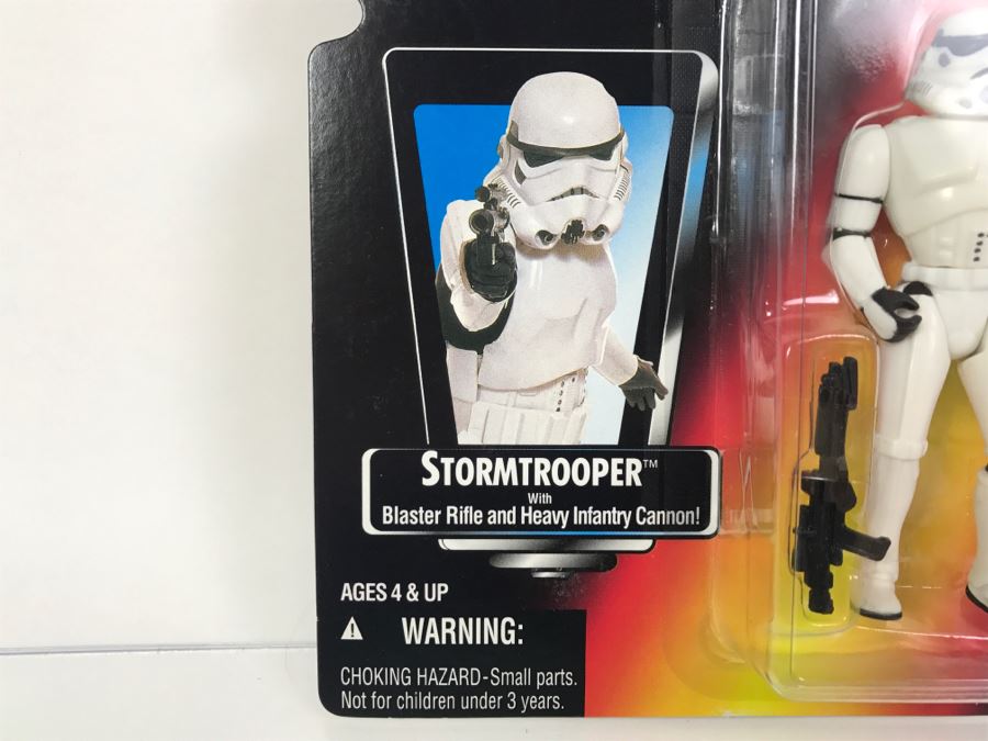 STAR WARS The Power Of The Force Stormtrooper Kenner Tonka Hasbro 1995 69570/69575 New On Card [Photo 4]