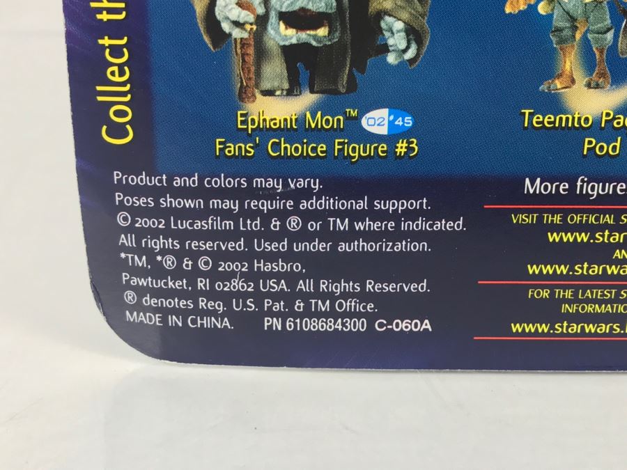 STAR WARS The Phantom Menace Teemto Pagalies Collection 2 Hasbro 2002 New On Card [Photo 11]