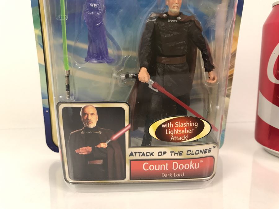 STAR WARS Attack of the Clones Count Dooku Collection 1 Hasbro 2002 New On Card [Photo 4]