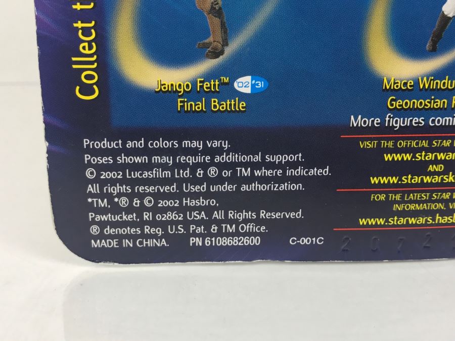 STAR WARS Attack of the Clones Count Dooku Collection 1 Hasbro 2002 New On Card [Photo 10]