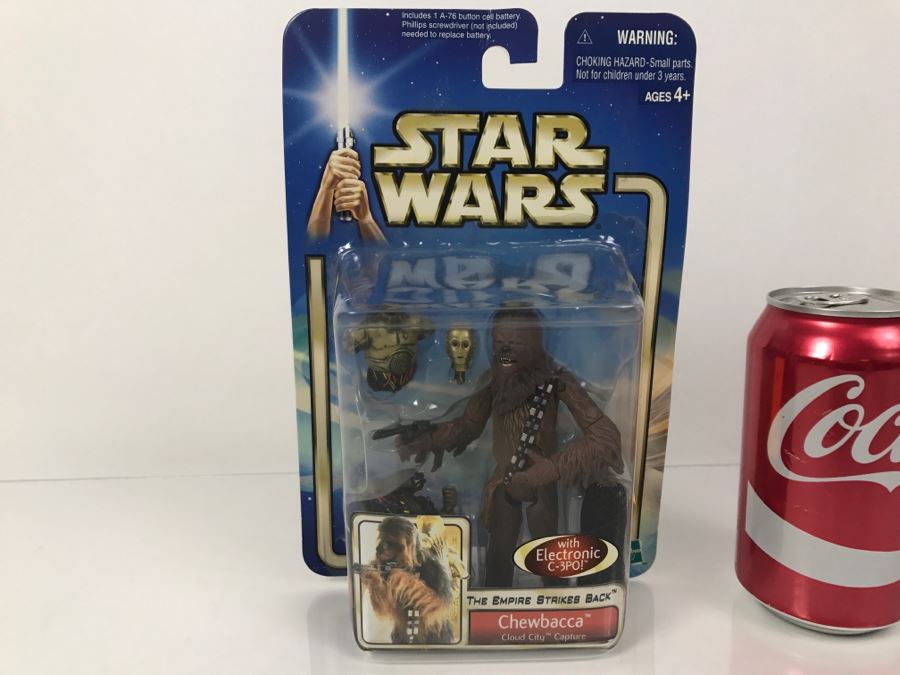 STAR WARS The Empire Strikes Back Chewbacca With Electronic C-3PO Collection 1 Hasbro 2002 New On Card [Photo 1]