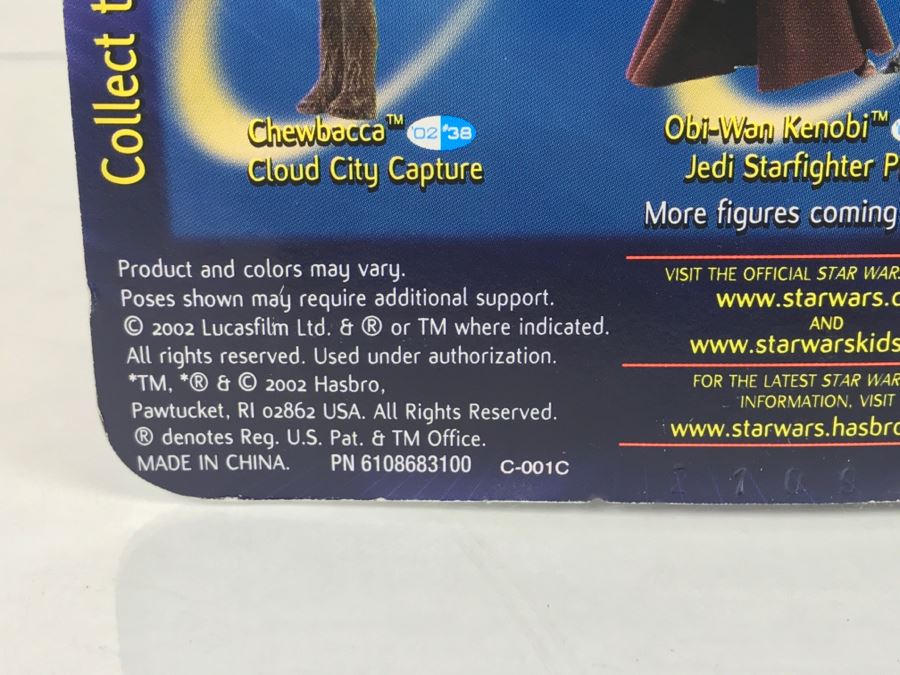 STAR WARS The Empire Strikes Back Chewbacca With Electronic C-3PO Collection 1 Hasbro 2002 New On Card [Photo 12]