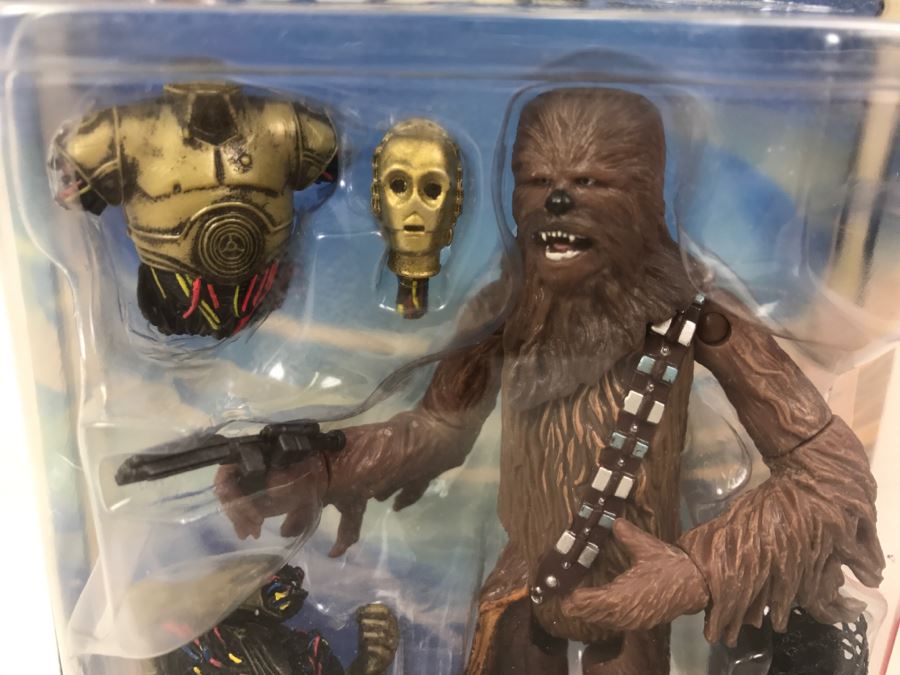 STAR WARS The Empire Strikes Back Chewbacca With Electronic C-3PO Collection 1 Hasbro 2002 New On Card [Photo 3]