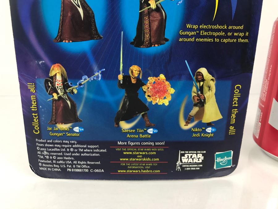 STAR WARS Attack of the Clones Jar Jar Binks Collection 2 Hasbro 2001 New On Card [Photo 9]