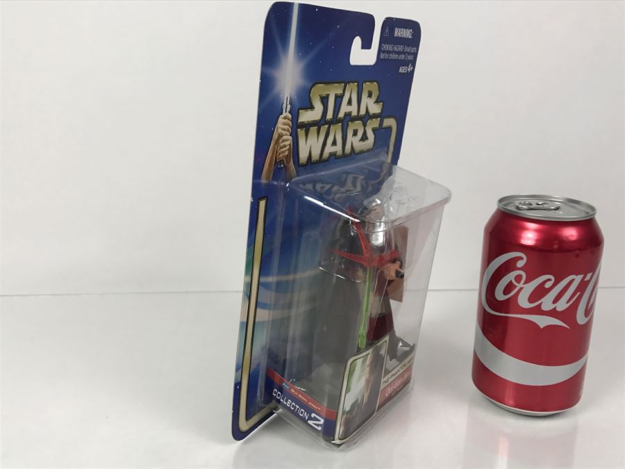 STAR WARS The Phantom Menace Qui-Gon Jinn Collection 2 Hasbro 2002 New On Card [Photo 6]