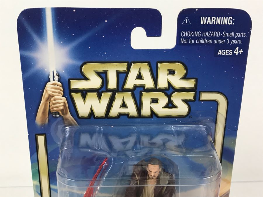 STAR WARS The Phantom Menace Qui-Gon Jinn Collection 2 Hasbro 2002 New On Card [Photo 5]
