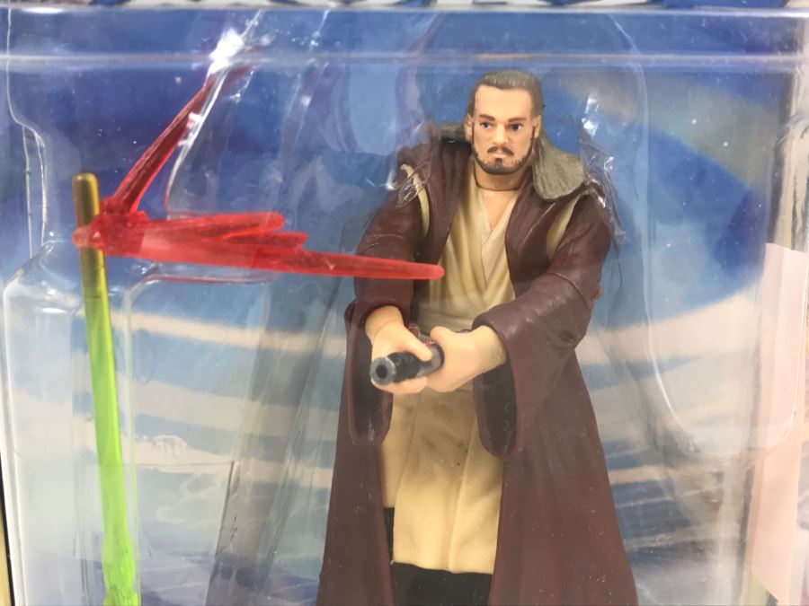 STAR WARS The Phantom Menace Qui-Gon Jinn Collection 2 Hasbro 2002 New On Card [Photo 3]