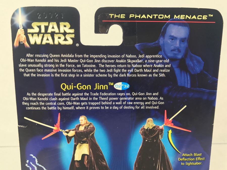 STAR WARS The Phantom Menace Qui-Gon Jinn Collection 2 Hasbro 2002 New On Card [Photo 8]