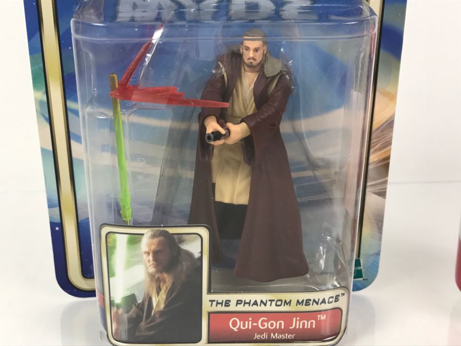 STAR WARS The Phantom Menace Qui-Gon Jinn Collection 2 Hasbro 2002 New On Card [Photo 2]