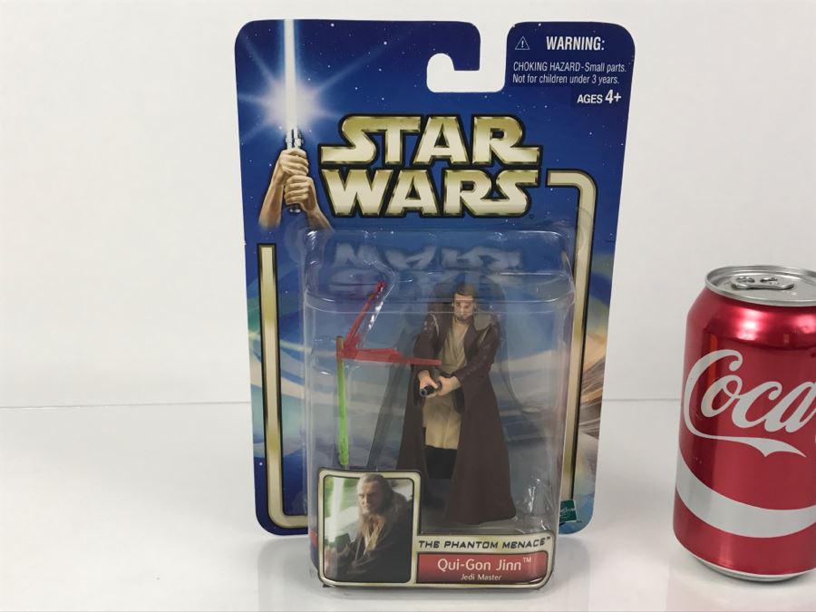 STAR WARS The Phantom Menace Qui-Gon Jinn Collection 2 Hasbro 2002 New On Card [Photo 1]