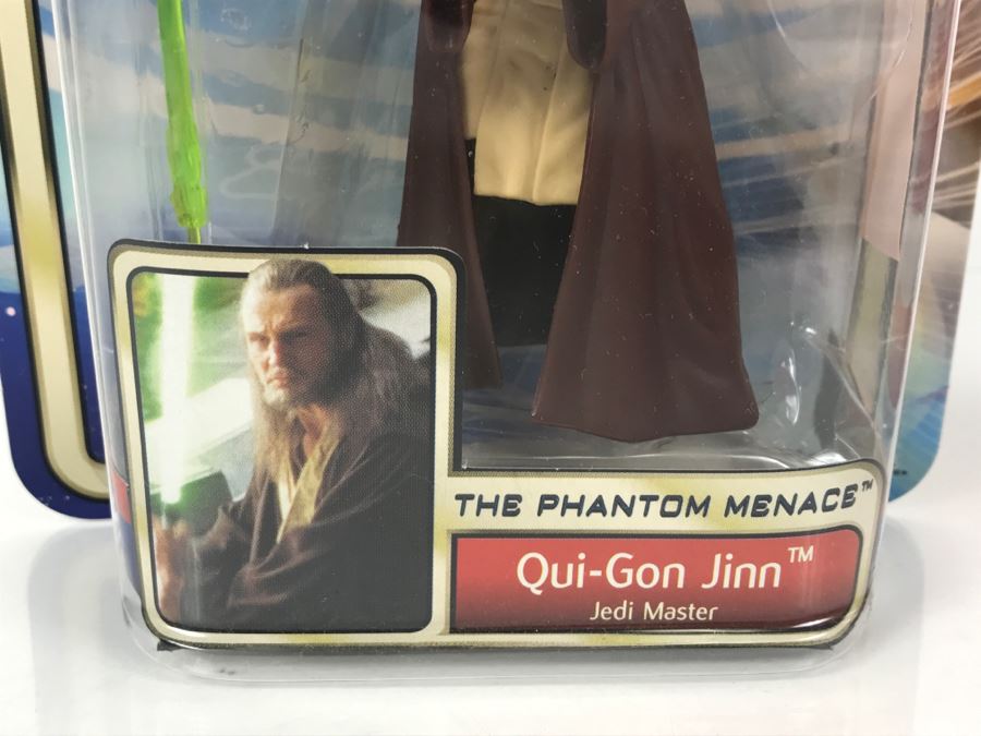 STAR WARS The Phantom Menace Qui-Gon Jinn Collection 2 Hasbro 2002 New On Card [Photo 4]