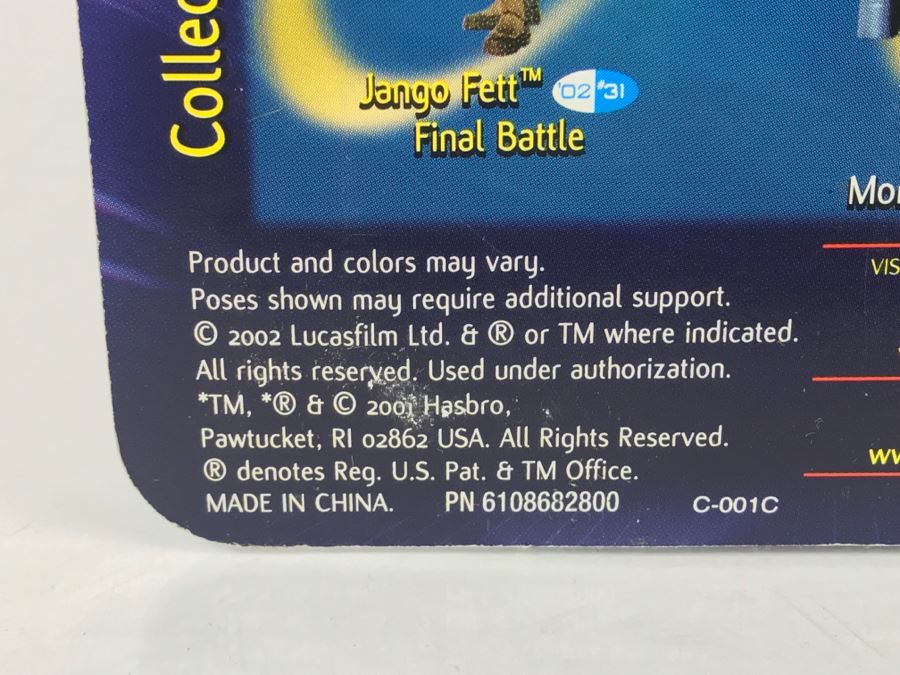 STAR WARS The Empire Strikes Back Darth Vader With Slashing Light Saber Attack Collection 1 Hasbro 2001 New On Card [Photo 12]