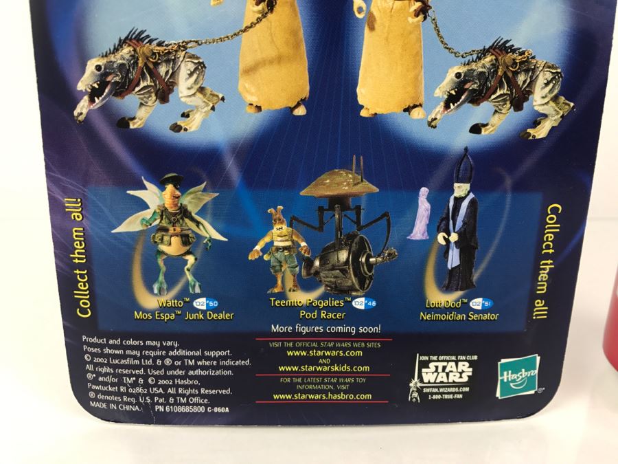STAR WARS Attack of the Clones Tusken Raider Collection 2 Hasbro 2002 New On Card [Photo 11]