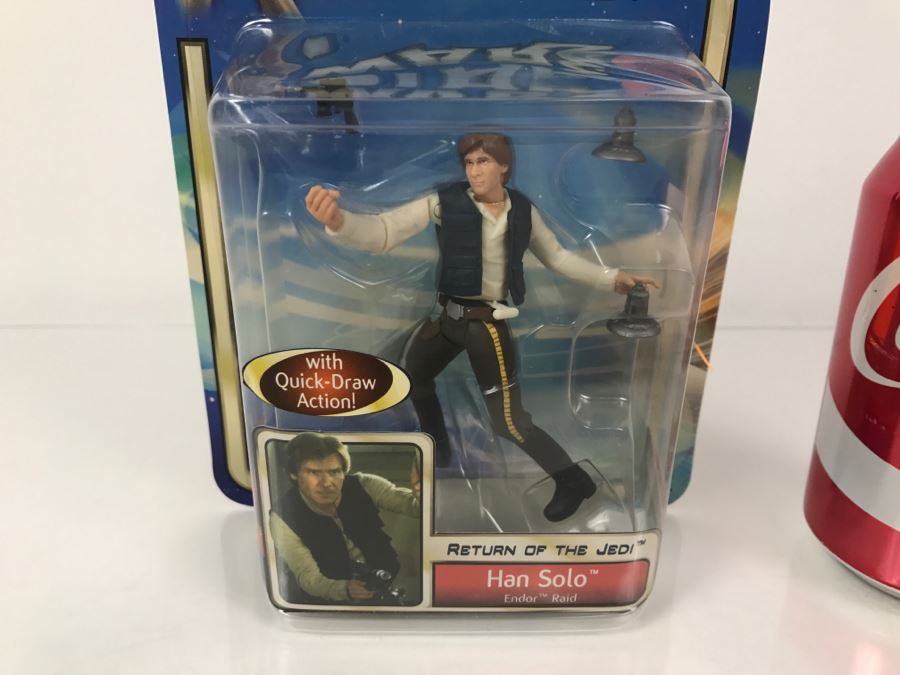 STAR WARS Return Of The Jedi Han Solo With Quick-Draw Action Collection 1 Hasbro 2002 New On Card [Photo 2]