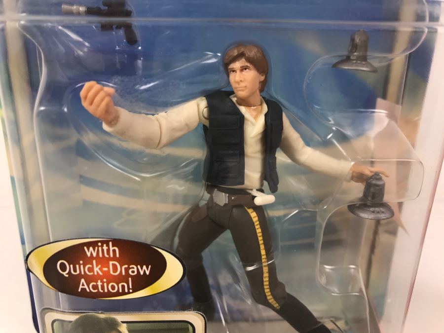 STAR WARS Return Of The Jedi Han Solo With Quick-Draw Action Collection 1 Hasbro 2002 New On Card [Photo 5]