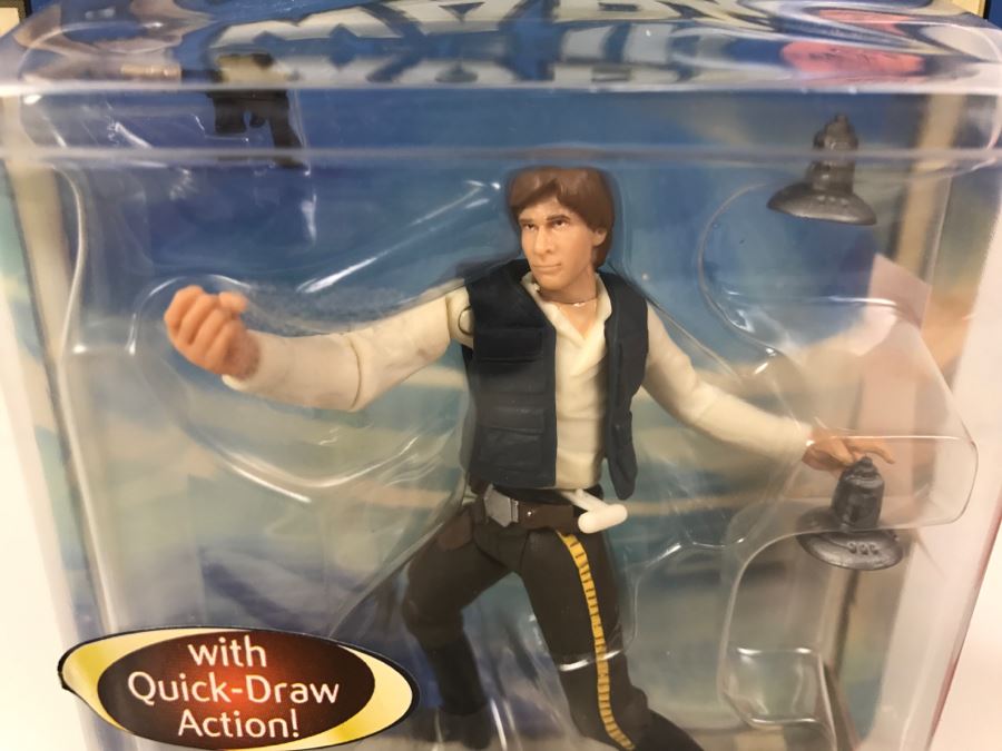 STAR WARS Return Of The Jedi Han Solo With Quick-Draw Action Collection 1 Hasbro 2002 New On Card [Photo 3]