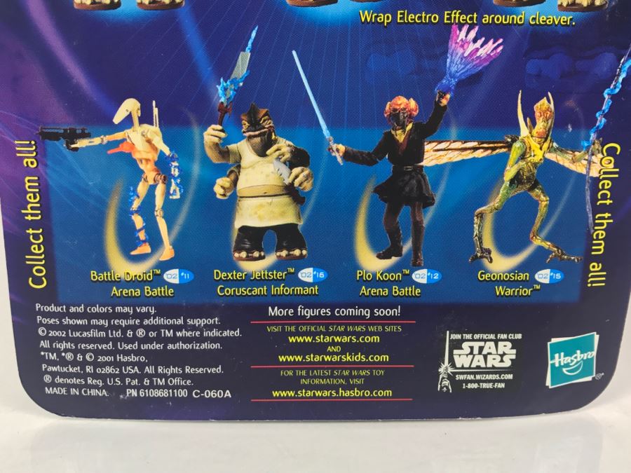 STAR WARS Attack of the Clones Dexter Jettster Collection 2 Hasbro 2002 New On Card [Photo 11]