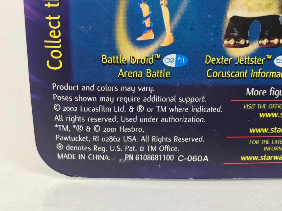 STAR WARS Attack of the Clones Dexter Jettster Collection 2 Hasbro 2002 New On Card [Photo 13]