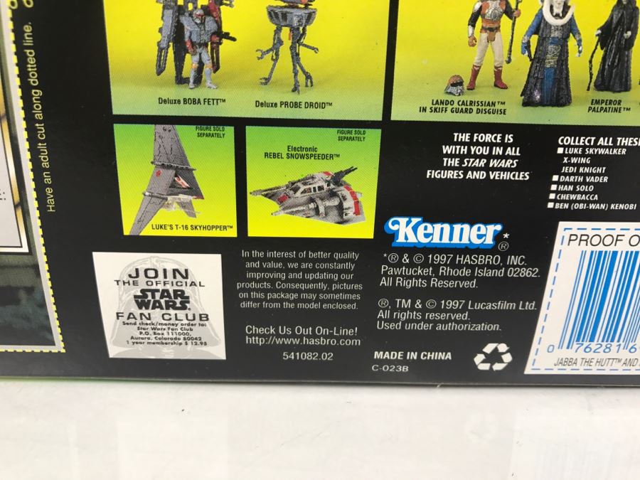 STAR WARS The Power Of The Force Jabba The Hutt And Han Solo Kenner Hasbro 1997 69645/69742 New in Box [Photo 12]