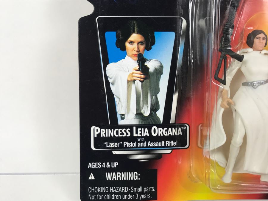 STAR WARS The Power Of The Force Princess Leia Organa Kenner Tonka Hasbro 1995 69570/69579 New On Card [Photo 7]
