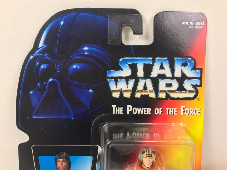 STAR WARS The Power Of The Force Luke Skywalker in X-Wing Fighter Pilot Gear Kenner Tonka Hasbro 1995 69570/69581 New On Card [Photo 2]