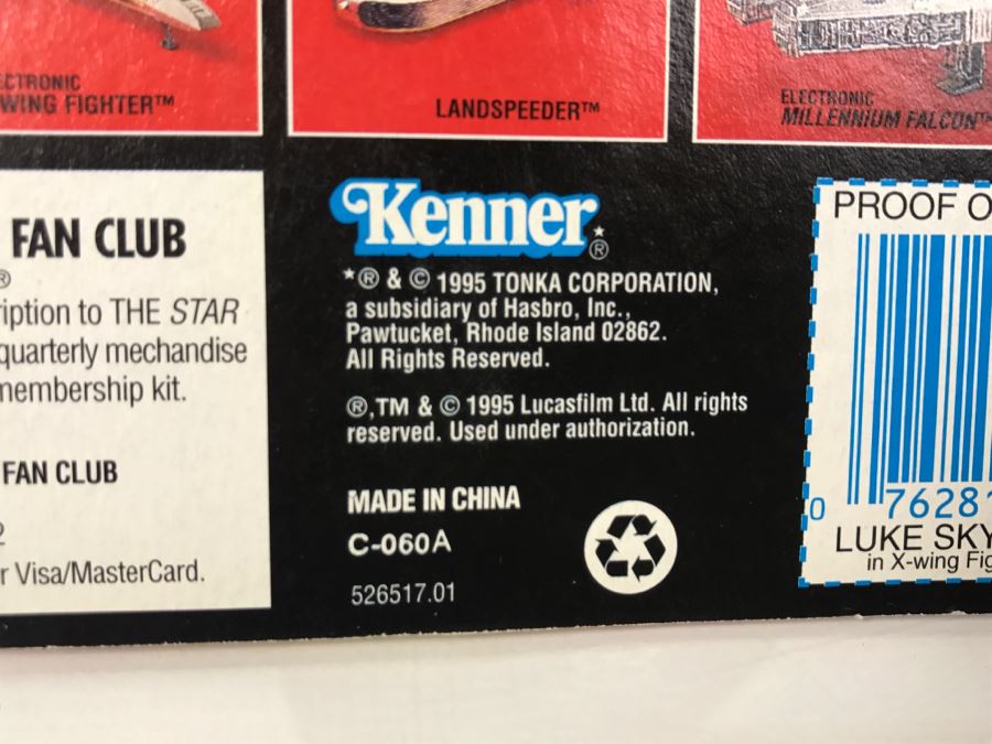 STAR WARS The Power Of The Force Luke Skywalker in X-Wing Fighter Pilot Gear Kenner Tonka Hasbro 1995 69570/69581 New On Card [Photo 11]