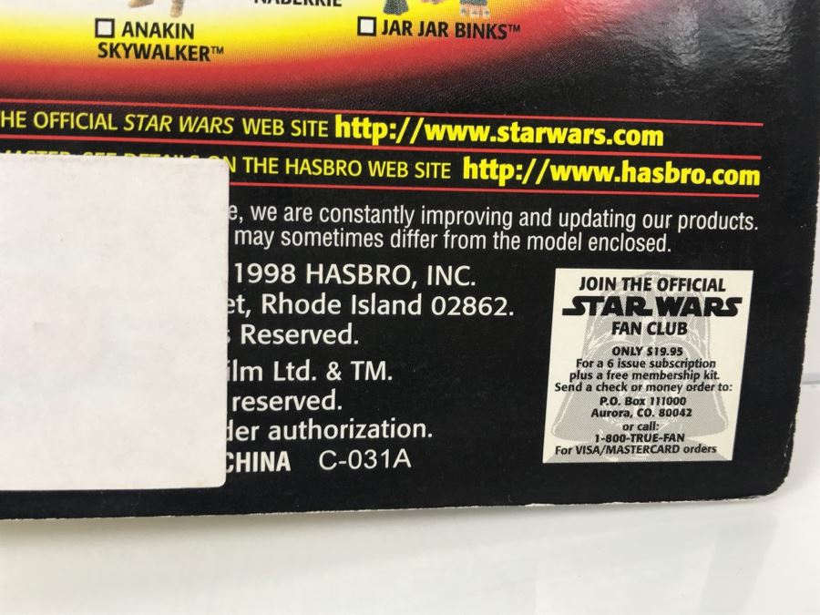 STAR WARS Episode 1 Anakin Skywalker Tatooine With Backpack and Grease Gun CommTech Chip Collection 1 Hasbro 1998 84085/84074 New On Card [Photo 12]