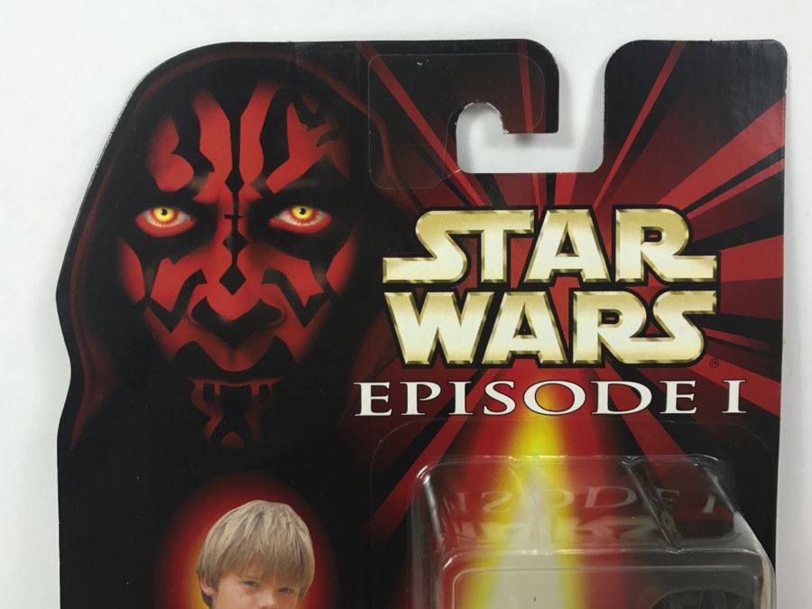 STAR WARS Episode 1 Anakin Skywalker Tatooine With Backpack and Grease Gun CommTech Chip Collection 1 Hasbro 1998 84085/84074 New On Card [Photo 2]