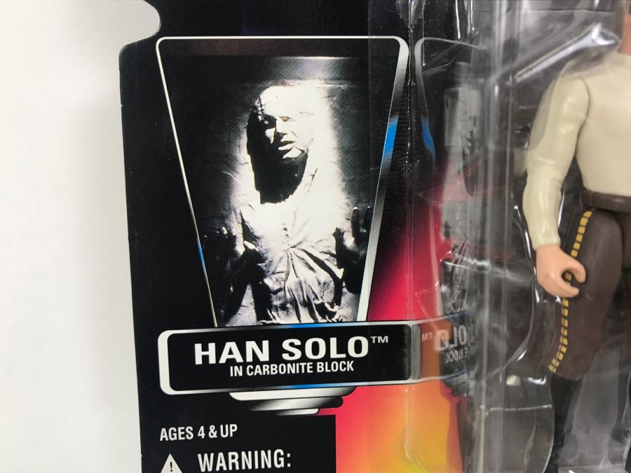 STAR WARS The Power Of The Force Han Solo In Carbonite Block Kenner Hasbro 1996 69605/69613 New On Card [Photo 5]