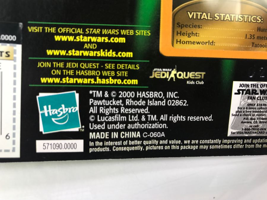 STAR WARS The Power Of The Jedi Collection 1 Anakin Skywalker Mechanic Jedi Force File Hasbro 2000 84445 New On Card [Photo 11]
