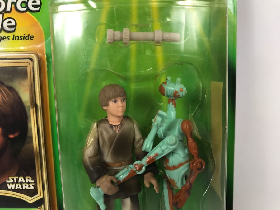 STAR WARS The Power Of The Jedi Collection 1 Anakin Skywalker Mechanic Jedi Force File Hasbro 2000 84445 New On Card [Photo 5]