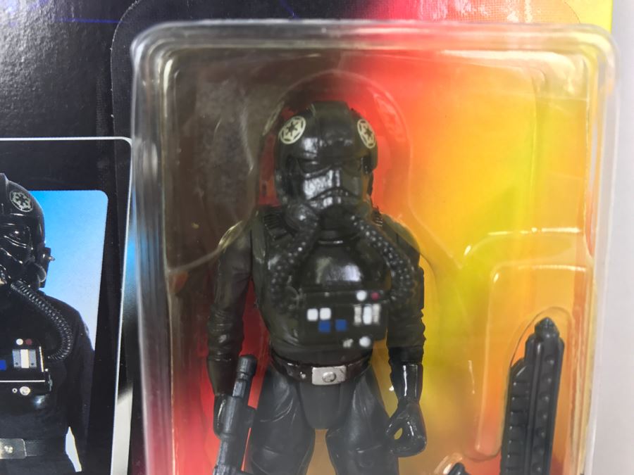 STAR WARS The Power Of The Force TIE Fighter Pilot Kenner Tonka Hasbro 1995 69605/69673 New On Card [Photo 5]