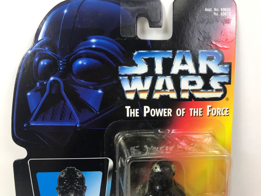 STAR WARS The Power Of The Force TIE Fighter Pilot Kenner Tonka Hasbro 1995 69605/69673 New On Card [Photo 2]