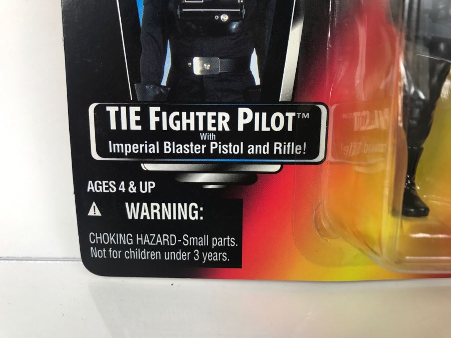 STAR WARS The Power Of The Force TIE Fighter Pilot Kenner Tonka Hasbro 1995 69605/69673 New On Card [Photo 9]