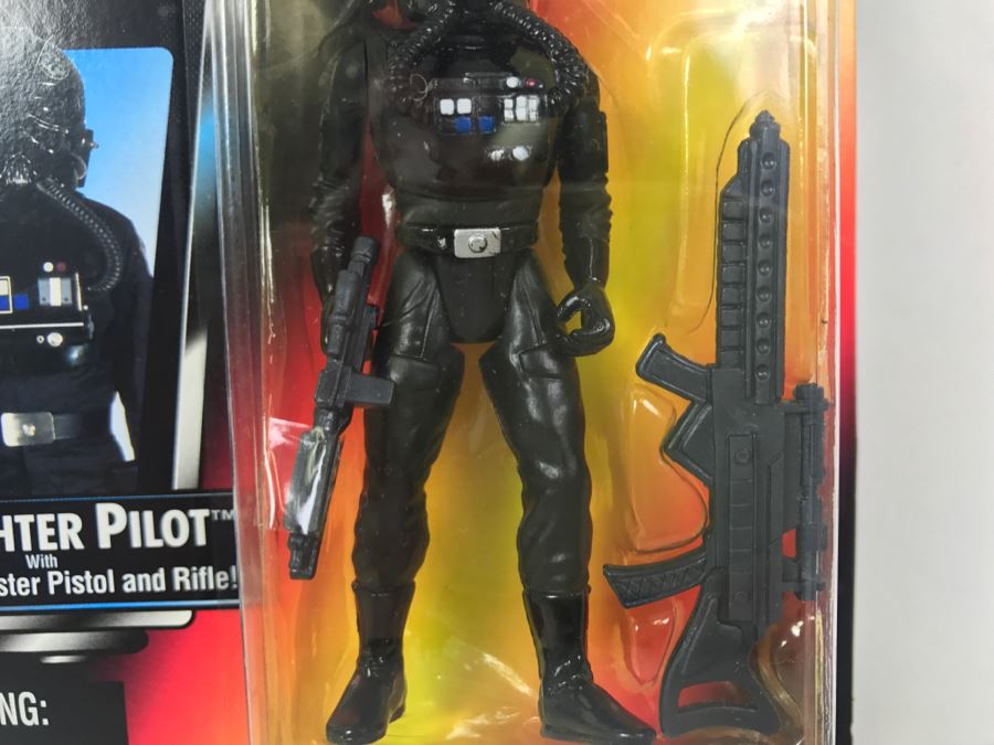 STAR WARS The Power Of The Force TIE Fighter Pilot Kenner Tonka Hasbro 1995 69605/69673 New On Card [Photo 6]