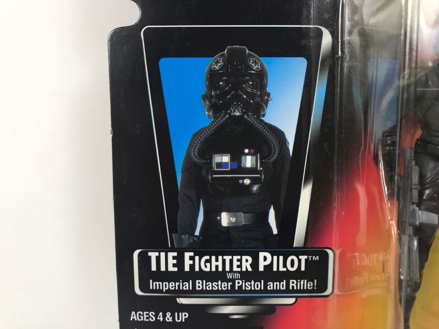 STAR WARS The Power Of The Force TIE Fighter Pilot Kenner Tonka Hasbro 1995 69605/69673 New On Card [Photo 8]
