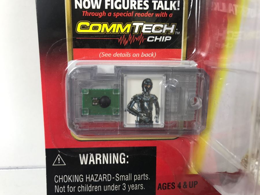 STAR WARS Episode 1 TC-14 Protocol Droid with Serving Tray CommTech Chip Collection 3 Hasbro 1999 84105/84276 New On Card [Photo 8]