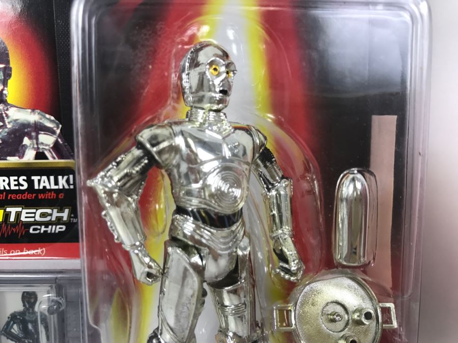 STAR WARS Episode 1 TC-14 Protocol Droid with Serving Tray CommTech Chip Collection 3 Hasbro 1999 84105/84276 New On Card [Photo 5]