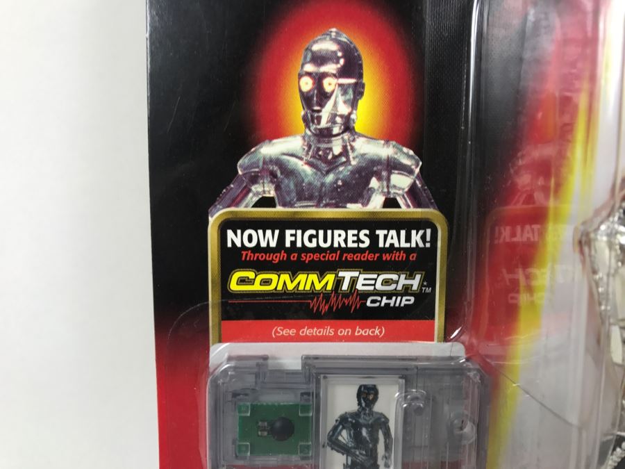 STAR WARS Episode 1 TC-14 Protocol Droid with Serving Tray CommTech Chip Collection 3 Hasbro 1999 84105/84276 New On Card [Photo 7]
