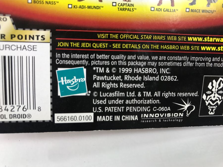 STAR WARS Episode 1 TC-14 Protocol Droid with Serving Tray CommTech Chip Collection 3 Hasbro 1999 84105/84276 New On Card [Photo 15]