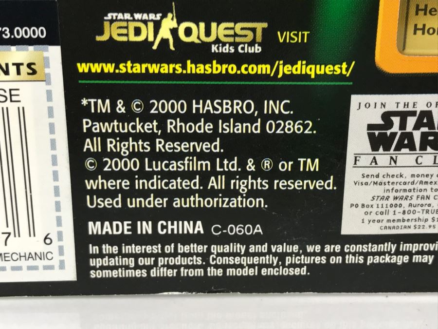 STAR WARS The Power Of The Jedi Collection 1 Chewbacca Jedi Force File Hasbro 2000 84445 New On Card [Photo 12]