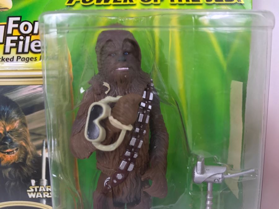 STAR WARS The Power Of The Jedi Collection 1 Chewbacca Jedi Force File Hasbro 2000 84445 New On Card [Photo 5]