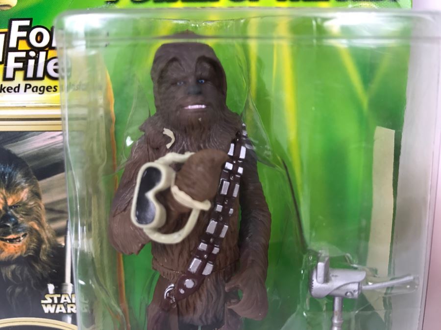 STAR WARS The Power Of The Jedi Collection 1 Chewbacca Jedi Force File Hasbro 2000 84445 New On Card [Photo 4]