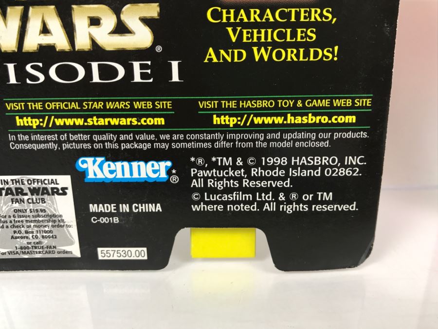 STAR WARS The Power Of The Force Yoda With Cane And Boiling Pot Episode 1 FlashBack Photo Kenner Hasbro 1998 69680/84039 New On Card [Photo 13]