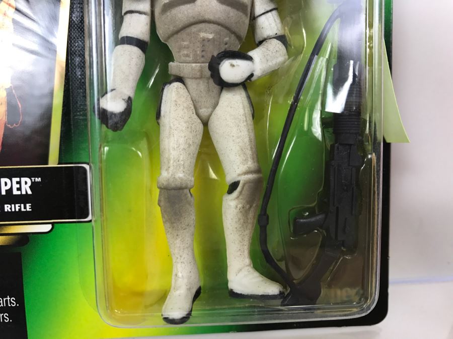 STAR WARS The Power Of The Force Sandtrooper with Heavy Blaster Rifle Collection 1 Kenner Hasbro 1996  69570/69601 New On Card [Photo 6]
