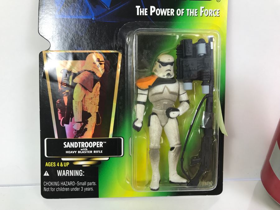 STAR WARS The Power Of The Force Sandtrooper with Heavy Blaster Rifle Collection 1 Kenner Hasbro 1996  69570/69601 New On Card [Photo 4]